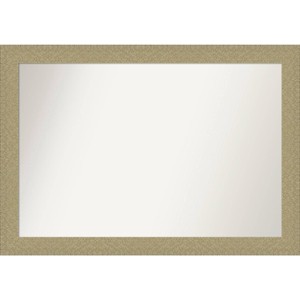40"x28" Non-Beveled Mosaic Bathroom Wall Mirror Gold - Amanti Art: Wall Mount, Polystyrene Frame - 1 of 4