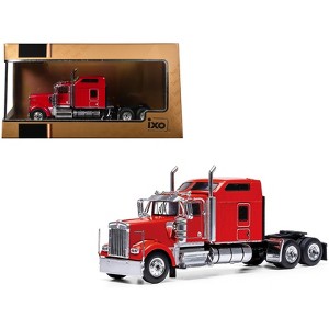 ダイキャストプロモーション 1/64 KENWORTH W900L 1990 Kenworth W900 Truck Tractor Red 1/64 Diecast Model by IXO
