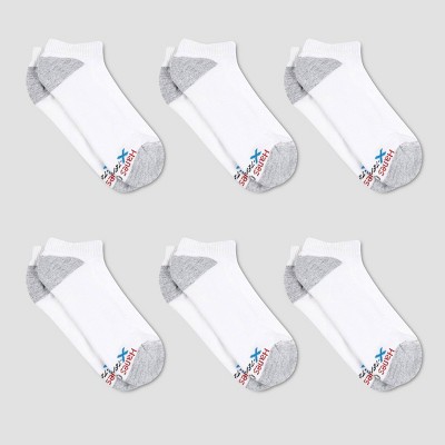 Hanes Premium Men's X-temp Breathable No Show Socks 6pk - White 6-12 ...