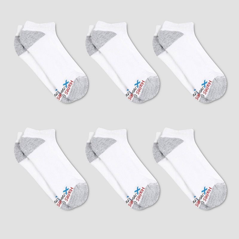Hanes Premium Men's X-Temp Breathable No Show Socks 6pk - 6-12, 3 of 5