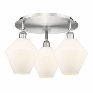 Cindyrella - 3 Light Flush Mount In Industrial Style-11 Inches Tall and 19.75 Inches Wide - 1 of 1