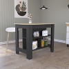 NicBex 40.5Inch Kitchen Island with 3 Shelves - 2 of 4