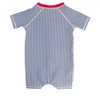 RuggedButts Baby Boys UPF50+ Seersucker Short Sleeve One Piece Rash Guard - 2 of 4