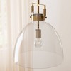 Nathan James (Set of 2) Leigh Glass Dome Shade Pendant Ceiling Lights Gold - 4 of 4
