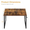 Itopfox Modern Simple Style Computer Desk for Home Office, Study Student Writing Desk, Vintage Design with Sturdy Metal Frame - 3 of 4