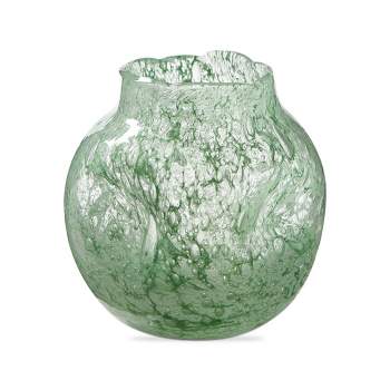 tagltd Art Glass Vase Green