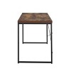 INFURNIC Writing Desk Rustic Desk with Weathered Oak Top and Industrial Black Metal U-Shaped Legs, Brown, 22"*47"*28" - 2 of 4