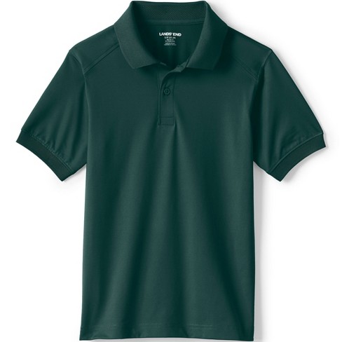 Lands' End School Uniform Kids Short Sleeve Rapid Dry Polo Shirt - X ...