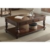 Vynxaria Traditional-Infused Coffee Table Rectangular Leg, Lift Top, Bottom Shelf, Walnut Finish - 4 of 4