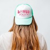 Simply Sage Market S.W.Smiley Loved Mama Smiley Face Foam Trucker Hat - Adult - White Seafoam - 3 of 3