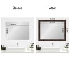 Amanti Art Mirror Makeover Bathroom Mirror Frame Border Kit - Fully Assembled Peel and Stick Frame - Mirror NOT Included - Wildwood Brown Narrow Trim - 4 of 4
