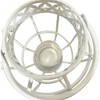 Essential Decor & Beyond 12.6" White Tabletop Metal Lantern Candle Holder With Handle - 4 of 4