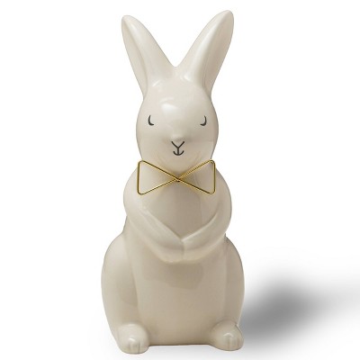 Easter Ceramic Wire Bunny Figural Bowtie - Bullseye's Playground™