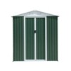 CAVINAS Outdoor Storage Shed Metal Garden Shed with Single Door and Apex Roof for Garden - 3 of 4