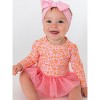 RuffleButts Baby/Toddler Girls UPF50+ Tulle Skirted One Piece Rash Guard - 4 of 4