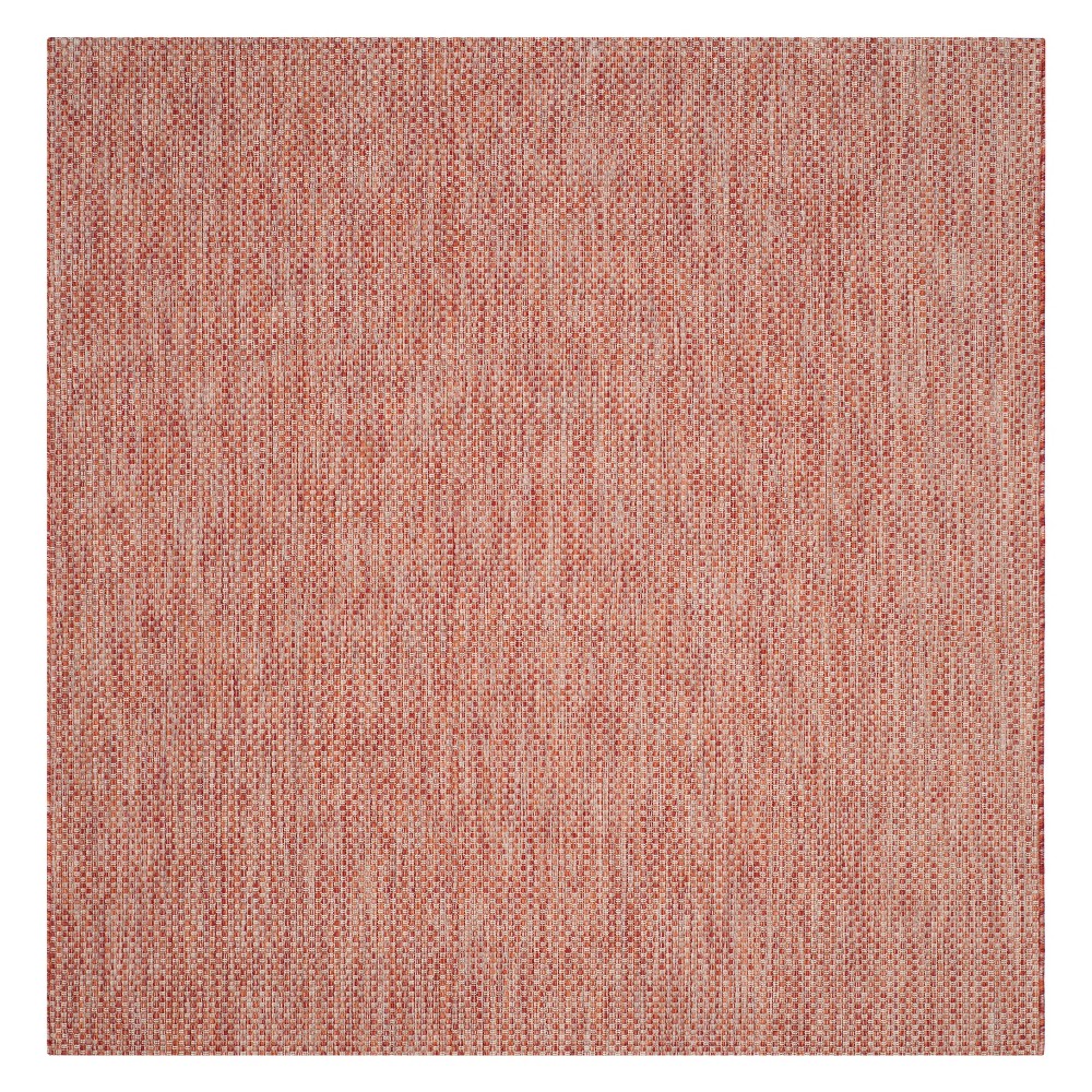  x 6'7in Cherwell Square Outdoor Rug Red/Beige