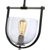Artcraft Lighting Cheshire 1 - Light Pendant in  Black/Nickel - 4 of 4