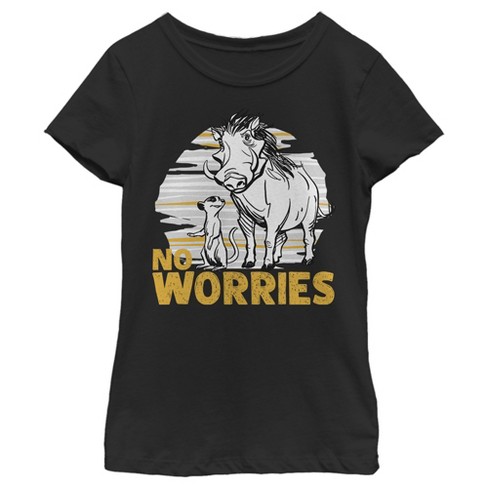 Girl's Lion King No Worries Besties T-Shirt - image 1 of 4