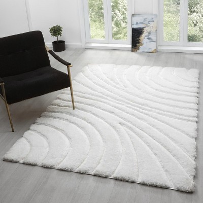 Luxe Weavers Modern Shag Geometric Indoor Area Rug