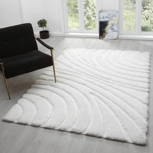 Luxe Weavers Modern Shag Geometric Indoor Area Rug - 1 of 4