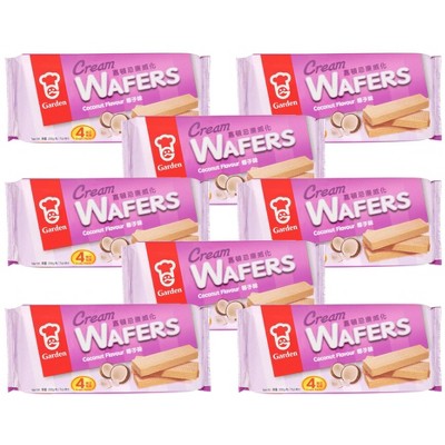 Garden Coconut Cream Wafers - 8 pack, 7 oz