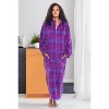 ADR Women's Zip Up Robe Fleece Soft Warm Plush Oversized Zipper Bathrobe - 3 of 4