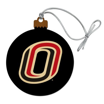 Omaha Primary Logo Wood Christmas Tree Holiday Ornament