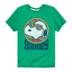 Boys' - Peanuts - Groovy Snoopy Short Sleeve Graphic T-Shirt - 1 of 4