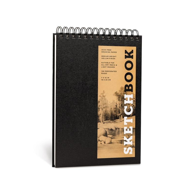 Sketchbook (Basic Medium Spiral FlipTop Landscape Black) - (Union Square & Co. Sketchbooks) by  Union Square & Co (Hardcover), 1 of 5