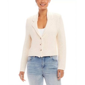 Women's Button Up Blazer Sweater - Karen Kane - 1 of 4