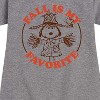- Peanuts - Fall Is My Favorite Graphic Short Sleeve Fleece Dress - 2 of 4