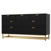 COZONY 53.5" Wide 7-Drawer Dresser with Gold Handles, Modern Large Chest with Metal Legs, Spacious Storage Organizer for Bedroom, Closet, Entryway - 2 of 4