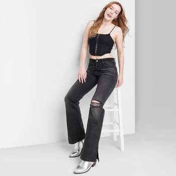 Women's Low-Rise Bootcut Jeans - Wild Fable™ Black Wash