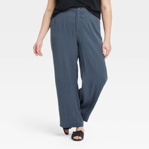Women's High-Rise Straight Trousers - A New Day™ - 1 of 3