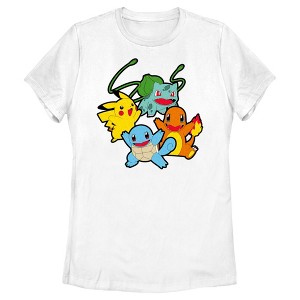 Women's Pokemon Classic Characters Group T-Shirt - 1 of 4