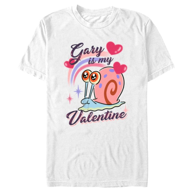 Men's SpongeBob SquarePants Gary is My Valentine T-Shirt, 1 of 6