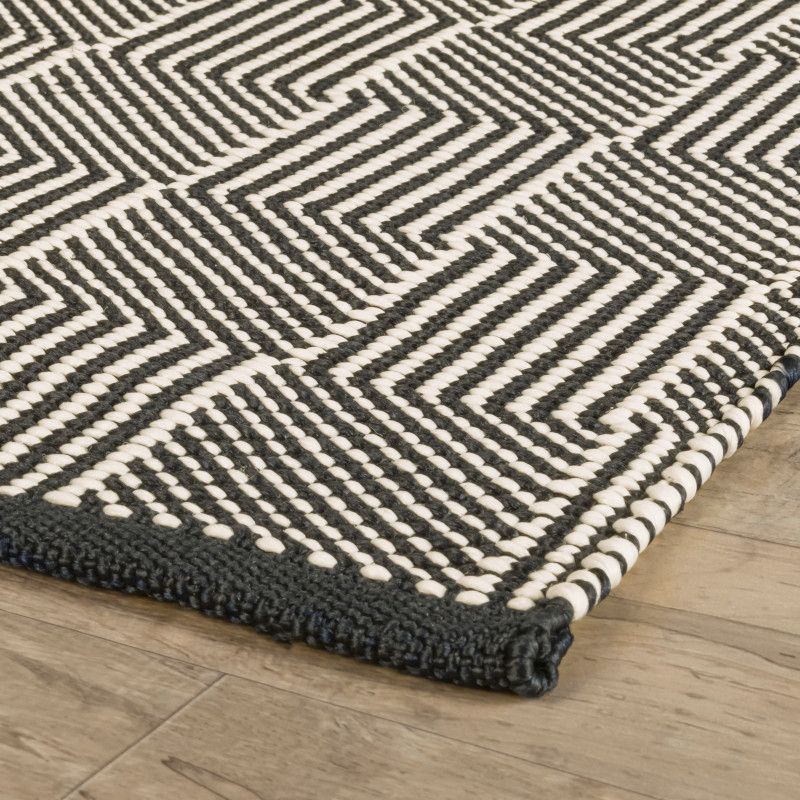 Home Conservatory Squares Handwoven Indoor/Outdoor Area Rug, 4 of 7