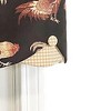 Cockadoodle Petticoat 3" Rod Pocket Window Valance 50" x 15" Black by RLF Home - 2 of 3