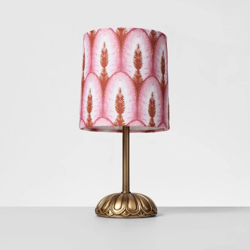 Peacock Shade Table Lamp Coral (Lamp Only) Opalhouse , Pink, by Opalhouse