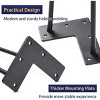 Aoibox 6 Inch Heavy Duty Metal Hairpin Furniture Legs with Rubber Floor Protectors for DIY Projects Black 4PCS - 4 of 4