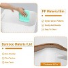 LunaLulinlk 2Pcs Storage Bins with Bamboo Lids Stackable Plastic Storage Container - 2 of 4