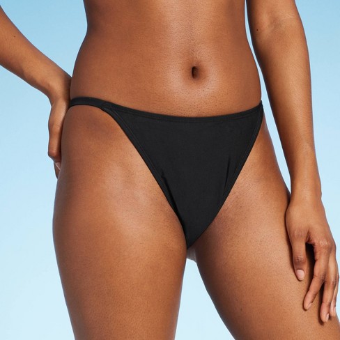 Maggie's Organic Bikini Bottom - No Pinch Elastic Waistband - Full Bottom  Women Bikini - 2 Pack Black at  Women's Clothing store