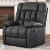 Grungis Upholstered PU Sofa Chair with Side Pocket,Ergonomic Adjustable Sofa Chairs with Footrest,Recliner Single Couch for Living Room - 3 of 4