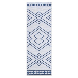 Elegant Geometric Imitation Cashmere Rug, Foldable, Kid & Pet Friendly, Non-Slip Backing, Easy Care for Busy Homes - 1 of 4