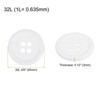 Unique Bargains Sewing Resin Round Flat 4-Hole Replacement Craft Buttons 20 Pcs - 2 of 4