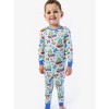 RuffleButts SoftSnooze Toddler Gender Inclusive Holiday Long Sleeve Pajama Set - 3 of 4
