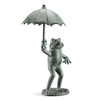 SPI Home Frog with Umbrella Garden Spitter – 29.5" Tall Metal Outdoor Water Feature, Whimsical Pond or Fountain Accent Sculpture - 3 of 3