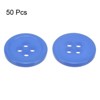 Unique Bargains Resin Craft Snap Round Flat 4-Hole Sewing Buttons 50 Pcs - 3 of 4
