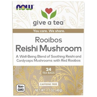 Rooibos Reishi Mushroom Tea by Now Foods  -  24 ct Box