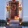 BrylaneHome Pre-Lit Ribbon Christmas Collection Christmas Wreath - 2 of 2